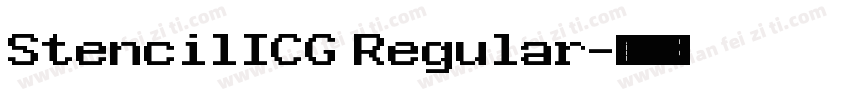 StencilICG Regular字体转换